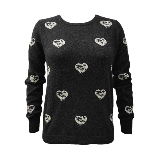 Black Crew Neck Cashmere Sweater