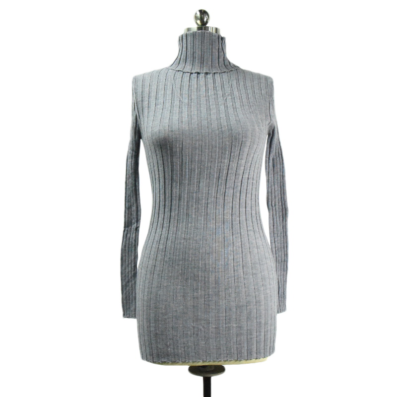 Pit-striped turtleneck cashmere sweater