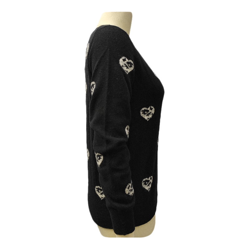 Black Crew Neck Cashmere Sweater
