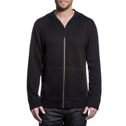 Unisex long sleeve knit cashmere zipper hoodie